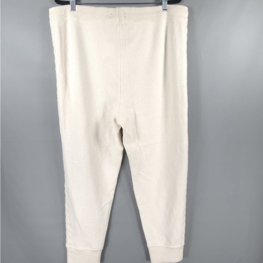 LAUREN RALPH LAUREN‎ New WOOL CASHMERE Blend Jogger Pants Cable Knit Side 1X TG - Picture 10 of 13